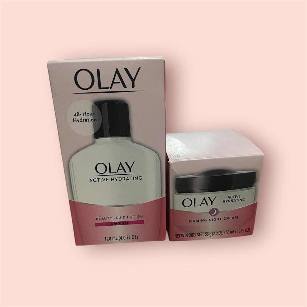 OLAY Active Hydrating Beauty Fluid and Night Cream Set